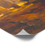 Poster Le hangar à vache, 19e siècle (Coin)