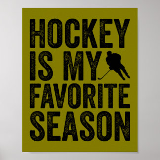 Poster Le hockey est ma saison préférée
