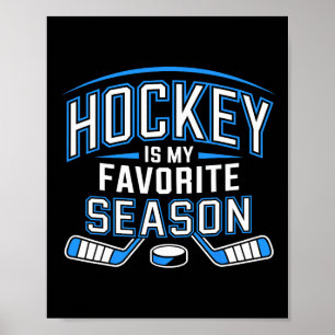 Poster Le hockey est ma saison préférée Drôle de jeu de h