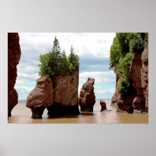 Poster Le Hopewell Rocks Canada