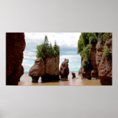 Poster Le Hopewell Rocks Canada (Devant)