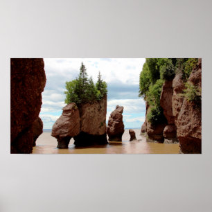 Poster Le Hopewell Rocks Canada