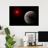 Poster Le Hot Rocky Exoplanet Trappist-1 B. (Bureau à domicile)