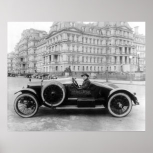 Poster Le Hudson six superbe, 1920