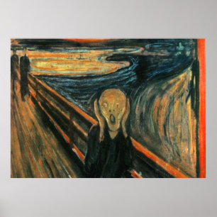 Poster Le hurlement Munch Art Moderne Abstrait