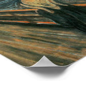 Poster Le hurlement Munch Art Moderne Abstrait (Coin)