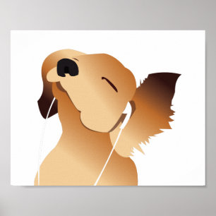 Poster Le Jammin des Chiens en coquelicot