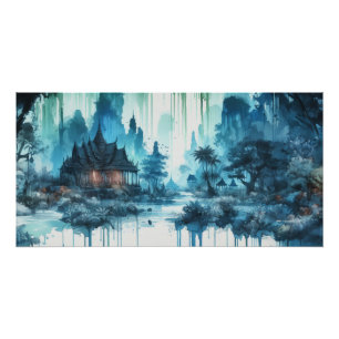 Poster Le japon en coulure