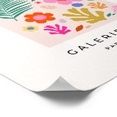 Poster Le Jardin 04 Fleurs Rétro Modernes Florales (Coin)