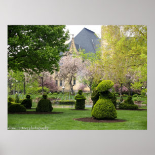 Poster Le jardin d'art topiaire de Columbus
