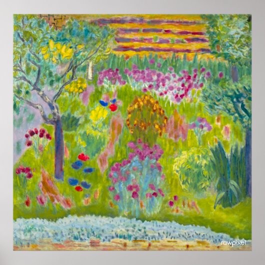 Poster Le Jardin de Bonnard (Meilleure Résolution) (Devant)