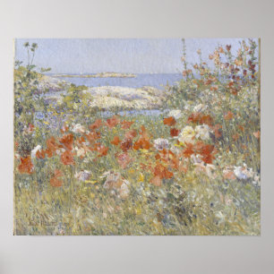 Poster Le jardin de Celia Thaxter par Frederick Childe Ha