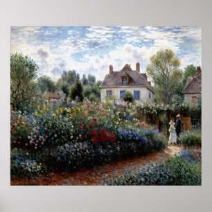 Poster Le jardin de l'artiste à Argenteuil