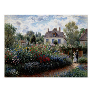 Poster Le jardin de l'artiste à Argenteuil