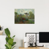 Poster Le jardin de l'artiste à Argenteuil Claude Monet (Bureau à domicile)
