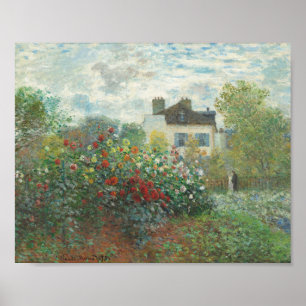 Poster Le jardin de l'artiste à Argenteuil Monet