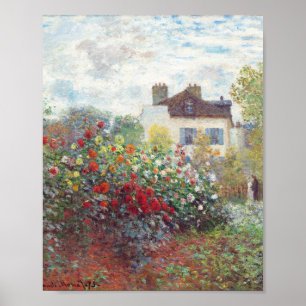 Poster Le jardin de l'artiste à Argenteuil par Claude Mon
