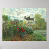 Poster Le jardin de l'artiste à Argenteuil par Claude Mon (Devant)