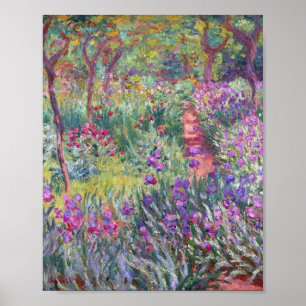 Poster Le jardin de l'artiste à Giverny par Claude Monet