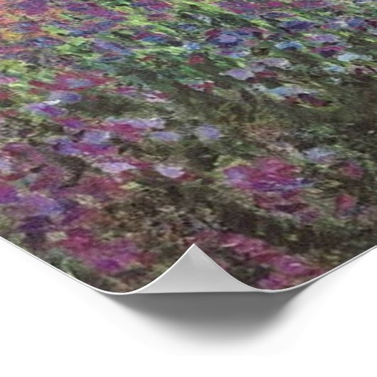 Poster Le jardin de l'artiste à Giverny par Claude Monet (Coin)