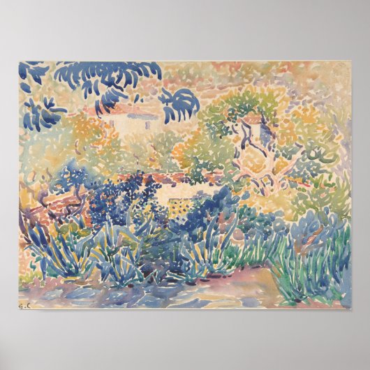 Poster Le jardin de l'artiste à Saint-Clair | 1904-5 (Devant)