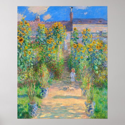 Poster Le jardin de l'artiste à Vétheuil (Devant)