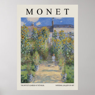 Poster Le jardin de l'artiste à Vetheuil