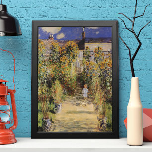 Poster Le jardin de l'artiste à Vetheuil par Claude Monet