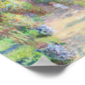 Poster Le jardin de l'artiste à Vétheuil par Claude Monet (Coin)