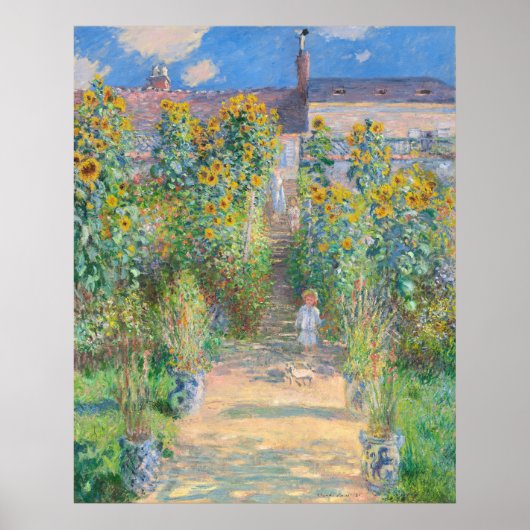 Poster Le jardin de l'artiste de Monet à Vétheuil (Devant)