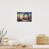 Poster Le Jardin de Lumière Douce (Cuisine)