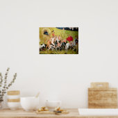 Poster Le Jardin des délices terrestres : Allégorie des (Cuisine)