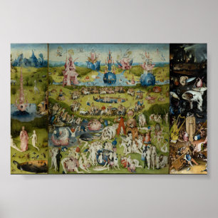 Poster Le Jardin des délices terrestres Hieronymus Bosch