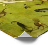 Poster Le Jardin des délices terrestres par Hieronymus Bo (Coin)