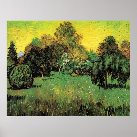 Poster Le jardin des poètes par Vincent van Gogh (Devant)