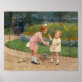 Poster Le jardin du Luxembourg | Victor Gabriel Gilbert (Devant)