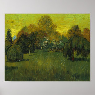 Poster Le jardin du poète Van Gogh Art