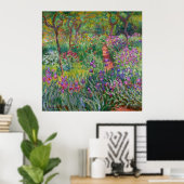 Poster Le Jardin Iris De Giverny By Claude Monet (Bureau à domicile)