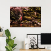 Poster Le jardin japonais (Bureau à domicile)