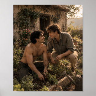 Poster Le jardin que nous entretenons | Projet d'art gay