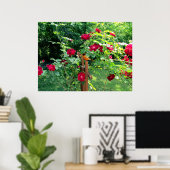 POSTER LE JARDIN ROSE (Bureau à domicile)