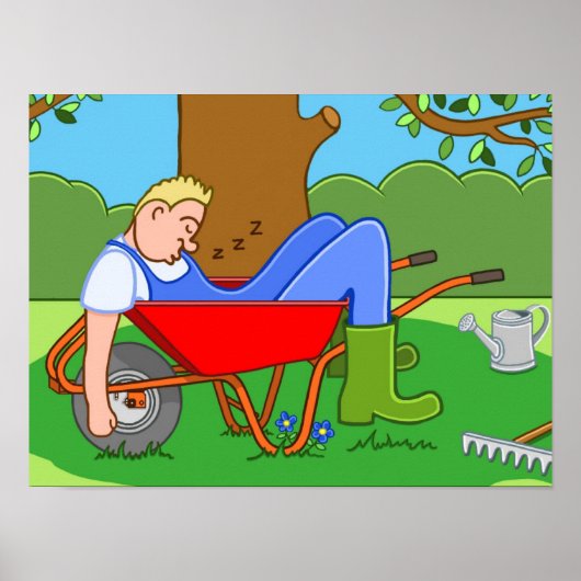 Poster Le jardinier (Devant)