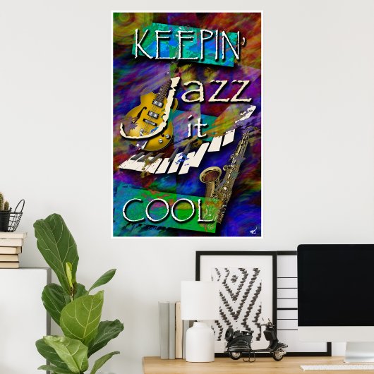 Poster Le jazz, le Cool (Bureau à domicile)