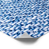 Poster Le jean bleu coudre la texture du closeup.  (Coin)