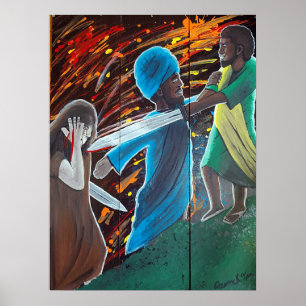 Poster Le Jésus noir arrêté à Gethsémane