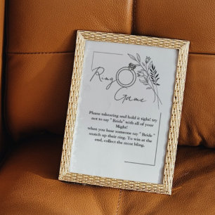 Poster Le jeu de bague fleur sauvage ne dit pas la mariée