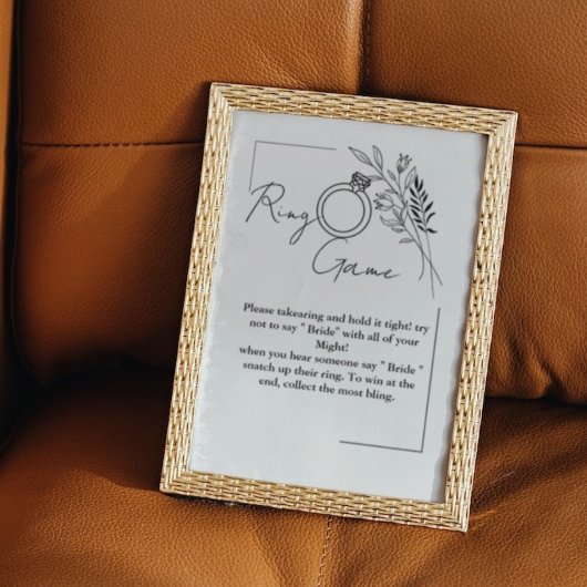 Poster Le jeu de bague fleur sauvage ne dit pas la mariée