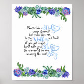 Poster Le jeu de collier Fête des mariées succulente (Devant)