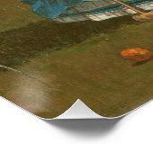 Poster Le jeu de croquet, 1866 (huile sur toile) (Coin)