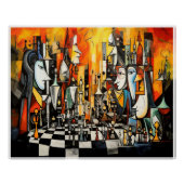 Poster Le jeu d'échecs (Devant)